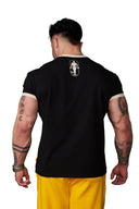 4009 - Golds Gym Ringer Tees Black - Unmatched Kicks - YOUNG LA