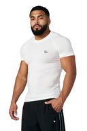 4016 - Natural Cotton Compression Tees White - Unmatched Kicks - YOUNG LA