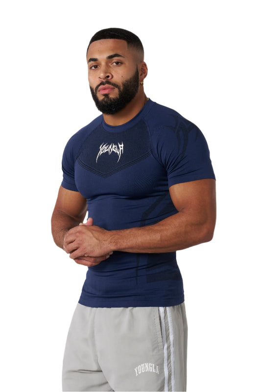 YOUNG LA 475 4041 - Warrior Compression Tees Navy