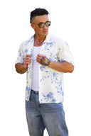 4063 - Amalfi Button-Ups White Floral - Unmatched Kicks-YOUNG LA