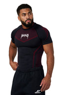 4065 - Warrior X Compression Tees Black/Red - Unmatched Kicks - YOUNG LA