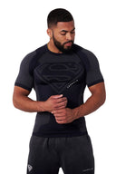 4117 - Superman Compression Tees Black - Unmatched Kicks - YOUNG LA