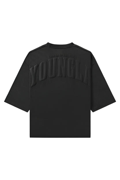 4138 - Foundation Cropped Tees Black Wash