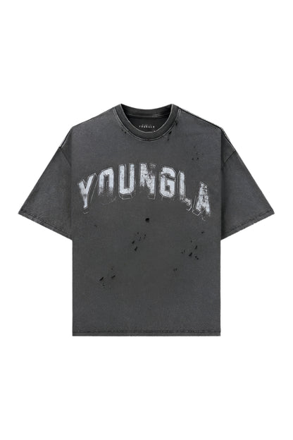 YOUNG LA 4146 - Scuffed Cloud Tees Grey Wash
