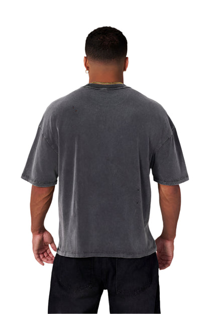 YOUNG LA 4146 - Scuffed Cloud Tees Grey Wash