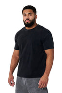 4148 - Elevated Essentials - Fitted Tee Black Wash - Unmatched Kicks - YOUNG LA