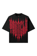 4156 - Revenge Tees Spring '25 Black Red Wash - Unmatched Kicks - YOUNG LA