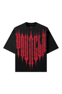 4156 - Revenge Tees Spring '25 Black Red Wash