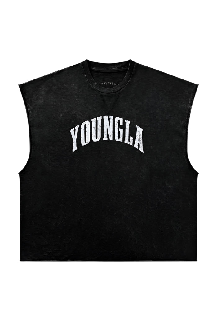 YOUNG LA 4171 - Huge Cut-Offs Black Wash