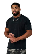 4192 - Washed Tailored Tees Black Wash - Unmatched Kicks-YOUNG LA
