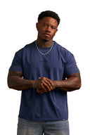 4192 - Washed Tailored Tees Navy Wash - Unmatched Kicks-YOUNG LA