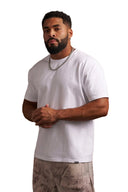 4192 - Washed Tailored Tees White - Unmatched Kicks-YOUNG LA