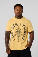 4206 - Gold's Gym Heather Tees Yellow Heather - Unmatched Kicks - YOUNG LA