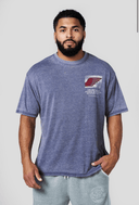 4224 - GOLDEN ERA SOFT BURNOUT TEES BLUE WASH - Unmatched Kicks-YOUNG LA