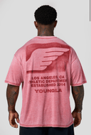 4224 - GOLDEN ERA SOFT BURNOUT TEES RED WASH - Unmatched Kicks-YOUNG LA