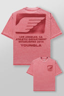4224 - GOLDEN ERA SOFT BURNOUT TEES RED WASH - Unmatched Kicks-YOUNG LA