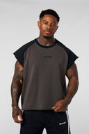 4243 - Raw Raglan Tanks Brown/Black - Unmatched Kicks - YOUNG LA