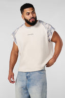 4243 - Raw Raglan Tanks Heather Tan/Camo - Unmatched Kicks - YOUNG LA