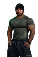 4259 - Batman Compression Tees Grey Green - Unmatched Kicks - YOUNG LA