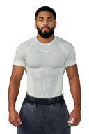 4259 - Batman Compression Tees Off-White