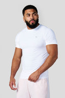 4275 - Liquid Compression Tees White - Unmatched Kicks - YOUNG LA
