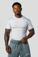 4282 - Posture Compression Tees Light Grey - Unmatched Kicks - YOUNG LA