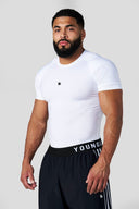 4282 - Posture Compression Tees White - Unmatched Kicks - YOUNG LA