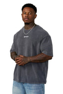 4293 - Core Relaxed Tees Charcoal Wash - Unmatched Kicks - YOUNG LA