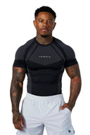 4294 - Apex Compression Tees Black - Unmatched Kicks - YOUNG LA