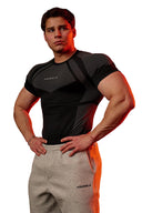 4294 - Apex Compression Tees Black - Unmatched Kicks - YOUNG LA