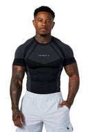 4294 - Apex Compression Tees Black