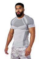 4294 - Apex Compression Tees Grey