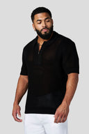 4308 - Upscale Crochet Polos Black - Unmatched Kicks - YOUNG LA
