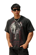 4318 - NARUTO DISTRESSED TEES Itachi - Unmatched Kicks-YOUNG LA