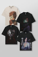 4318 - NARUTO DISTRESSED TEES Sasori - Unmatched Kicks-YOUNG LA