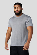 4331 - Merino Wool Tees Heather Grey - Unmatched Kicks - YOUNG LA