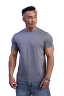 4334 - AeroTech Fitted Tees Grey - Unmatched Kicks-YOUNG LA