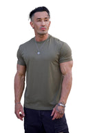 4334 - AeroTech Fitted Tees Olive - Unmatched Kicks-YOUNG LA