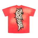 Hellstar Crack Print Tee Red