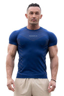 465 Superhero Compression Tees Dark Blue - Unmatched Kicks - YOUNG LA