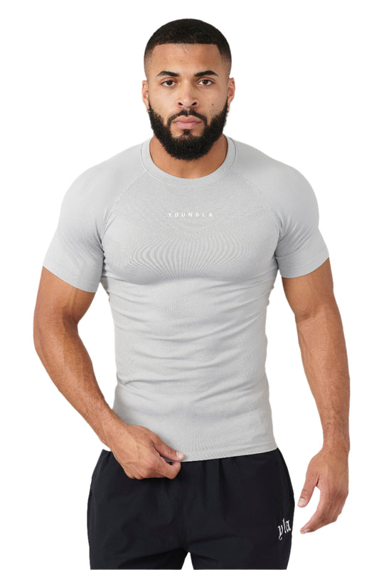 YOUNG LA 475 SuperVillain Compression Tees Grey
