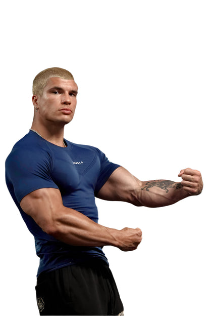 YOUNG LA 475 SuperVillain Compression Tees Navy