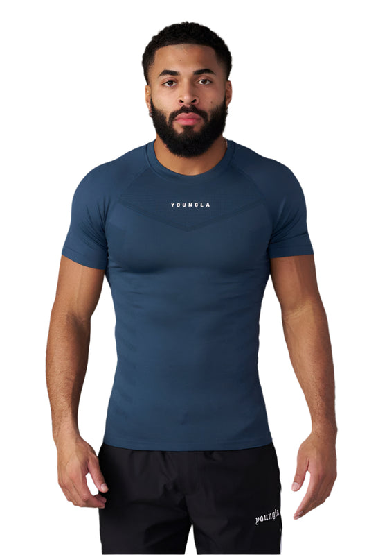YOUNG LA 475 SuperVillain Compression Tees Navy