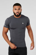 476 - Stealth Compression Tees Dark Grey