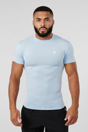 476 - Stealth Compression Tees Light Blue