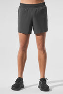 5" Adapt Running Short Black Anthracite - Unmatched Kicks-ALO