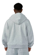 5051 - Comfy Collection - Zipup Heather Grey - Unmatched Kicks - YOUNG LA