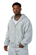 5051 - Comfy Collection - Zipup Heather Grey - Unmatched Kicks - YOUNG LA