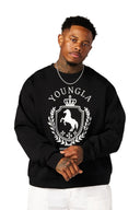 5075 - Old Money Crewnecks Black - Unmatched Kicks - YOUNG LA