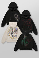 5083 - NARUTO STUD ARTWORK HOODIES Akatsuki